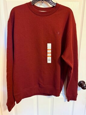 Champion Men's Crewneck Sweatshirt in Deep Maroon